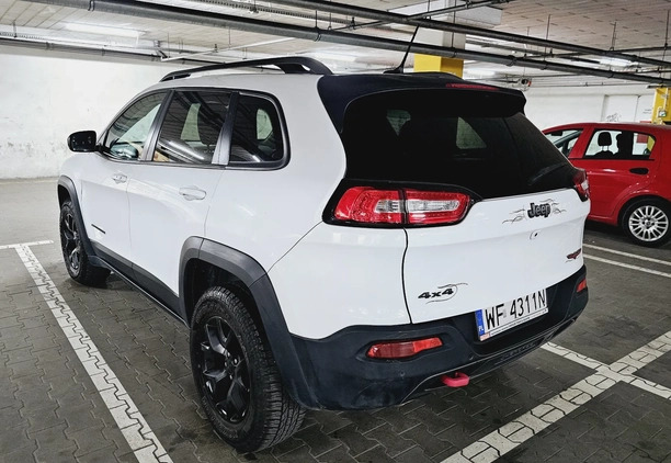 Jeep Cherokee cena 77400 przebieg: 99850, rok produkcji 2015 z Warszawa małe 56